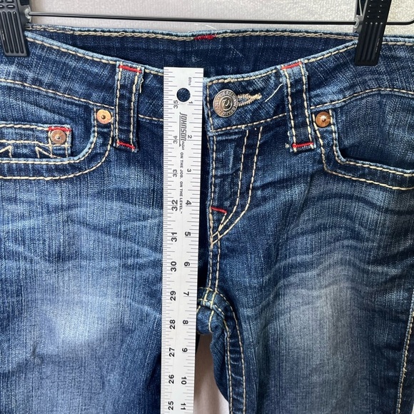 True Religion Workd Tour Skinny Jeans Womens 28 Denim Stretch Blue Cute 2251 - Picture 4 of 9